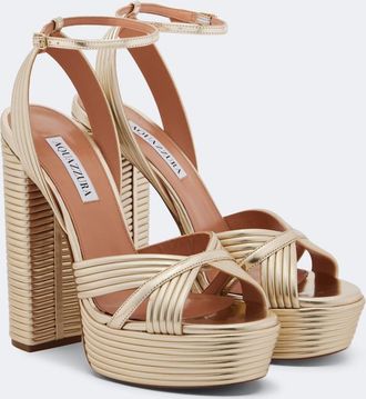 Aquazzura Sundance leather platform sandals