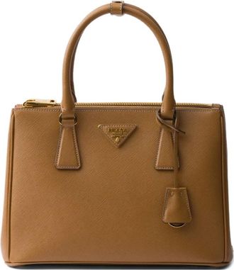 Prada Borsa tote Galleria media - Marrone