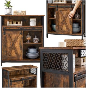 OEM Armario De Almacenamiento, Estanter&iacute;a Con Puertas Correderas, C&oacute;moda De Comedor