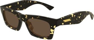 Bottega Veneta Zonnebrillen - unisex - Zonnebrillen - Bruin - 51 MM - Nylon - Accessoires