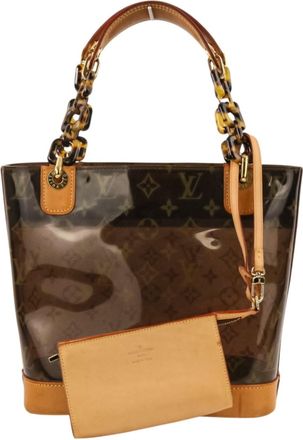 Louis Vuitton Brown Vinyl Tote Bag (Pre-Owned)