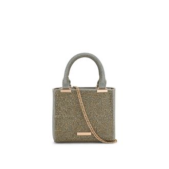 Carvela Womens Cinzia Diamante Tote Bag - Bronze Fabric - One Size