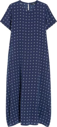 Max Mara Abito midi con stampa - Blu