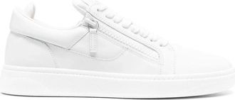 Giuseppe Zanotti GZ 94 Sneaker - Heren - Sneakers - Wit - 45 EU - Leer - Schoenen