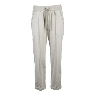 Brunello Cucinelli Brunello Cucinelli, Sweatpants, female, Beige, Size: 2XS Tuta Sweatpants