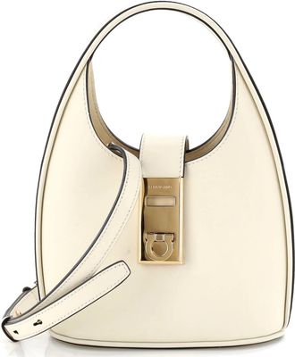 Ferragamo Gancini Buckle Hobo Leather Mini