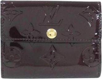 Louis Vuitton Pre-owned Coin Purse - Dames - Vintage Accessoires - Paars - ONE Size - Leer - Vintage