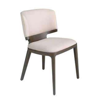 Angel Cerd&aacute; Light Grey Fabric Dining Chair with Oak Legs