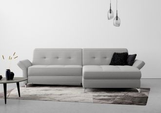 Inosign Ecksofa »Maredo L-Form« Federkern, wahlweise auch mit Kopfteil- und Armlehnverstellung