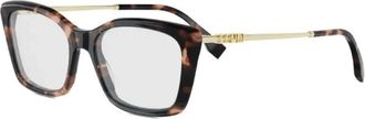 Fendi Glasses, female, Brown, Size: 53 MM Fendigraphy Eyeglasses