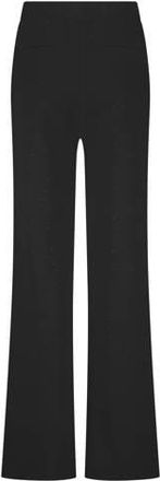 Tramontana wide leg high waist casual broek zwart met glitter