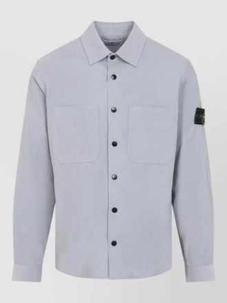 Stone Island mens shirt jacket chest pockets long sleeves