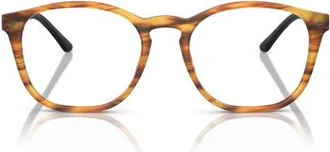 A|X Armani Exchange 50MM PHANTOS in Striped Brown/demo Lens at Nordstrom