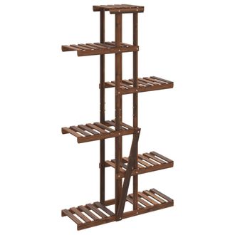 vidaXL Vidaxl - Soporte Para Flores De Madera Maciza Abeto 75x25x140,5 Cm