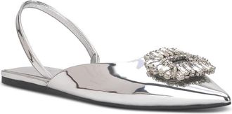 Inc International Concepts Inc International Concepts Melicity Flats Womens Silver Slingback ZPO3894