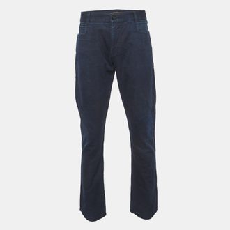 Roberto Cavalli Dark Blue Denim Straight Fit Jeans