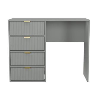 Welcome Furniture Breda Ready Assembled 4 Drawer Vanity in Dusk Grey - Welcome Furniture | TJ Hughes