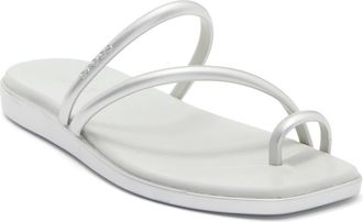 Crocs Miami Metallic Toe Loop Sandal in Silver at Nordstrom Rack, Size 11