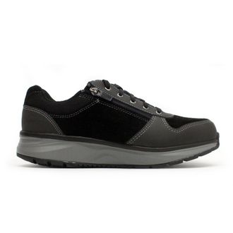 Joya Dynamo Zip Leather Textile Mens Low Top Trainers - Black II - Size:UK 12.5