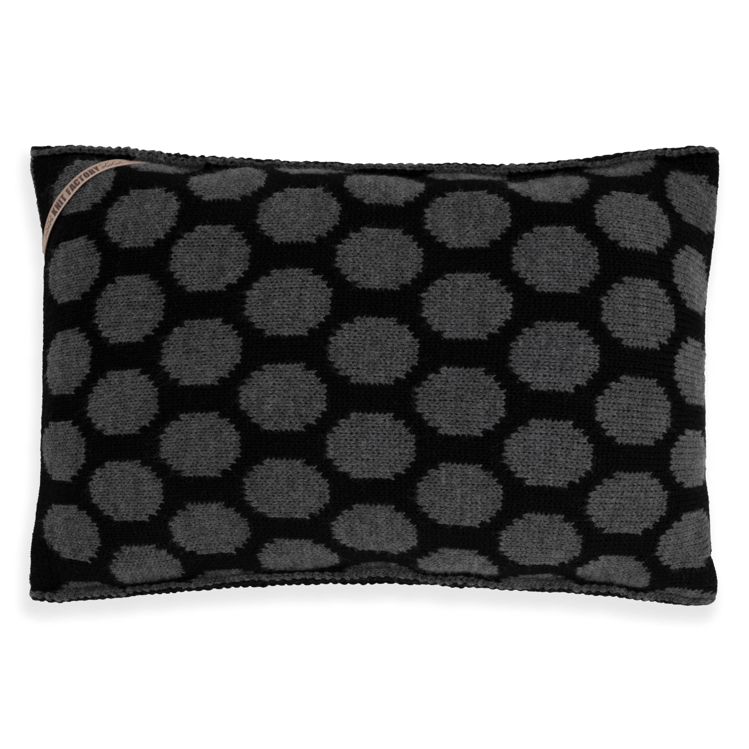 Moderner Kissenbezug 40x40 Cm Aus 100% Baumwolle - Geometrisches Dreieck-Motiv In Weiß, Schwarz, Grau