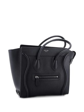 Celine Luggage Bag Grainy Leather Micro tote bag - Zwart