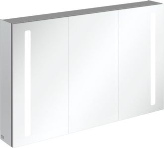 Villeroy & Boch My View spiegelkast - met 2 deuren met ge&iuml;ntegreerde LED verlichting verticaal 120x75x17.3cm