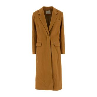 Isabel Marant Ellenita Coat - female - Isabel Marant - Single-Breasted Coats - Orange - 2XS - Coats