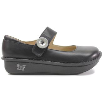 Alegria Paloma Nappa Leather Womens Slip On Shoes - Black - Size:UK 6.5