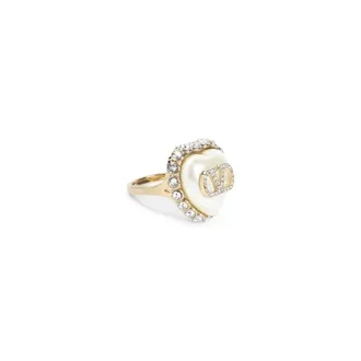 Valentino Garavani Accessoires, Dames, Veelkleurig, 54 MM, VLogo Signature Hart Ring