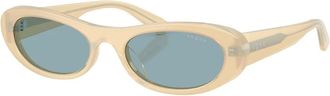 Vogue Eyewear Ovale Zonnebril - unisex - Zonnebrillen - Beige - 53 MM - Accessoires