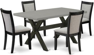 East West Furniture 5 Piece Dining Set