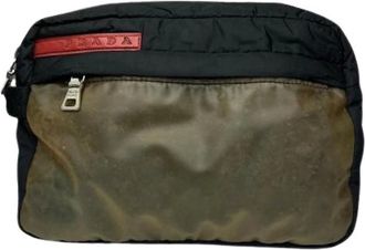 Prada Pre-owned Clutches, female, Black, Size: ONE SIZE Pre-owned Fabric Clutch