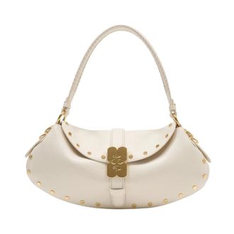 Ganni Handbags, female, White, Size: ONE SIZE B-Kat Bag