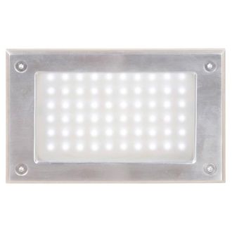 Netlighting Outdoor Recessed Wall Light Stainless Steel IP65 in Grey