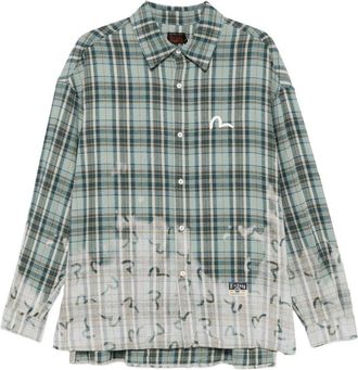 Evisu Ht, Seagull Aop ls Checked Shirt