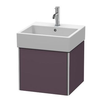 Duravit Duravit Xsquare Vanity Unidad De Pared 48,4x 46,0 Cm, 1 Extra&iacute;ble, Para Lavabo Vero Air 235050, Color (frente/cuerpo): Berenjena Seda Laca Mate - Xs40