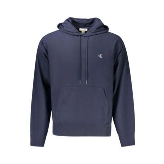 Calvin Klein Hoodies & sweatvesten, Heren, Blauw, S, Katoen, Cotton Hoodie