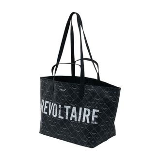 Zadig&Voltaire Womens Quilted Logo Tote Black Synthetic