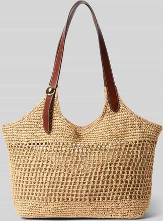 Mango Tote Bag mit langen Tragegriffen Modell CROACIA in Beige, Gr&ouml;&szlig;e 1