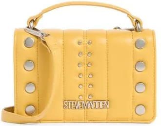 Steve Madden Studded Wallet on a Crossbody Strap in Heritage Mustard at Nordstrom Rack