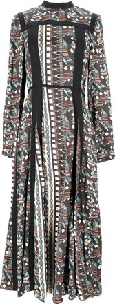 Lanvin Lanvin maxi-jurk met moza&iuml;ekprint in veelkleurige viscose