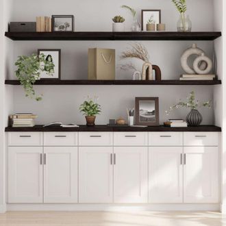 vidaXL Vidaxl - Furniture Limited - Estante pared madera roble tratada marrón