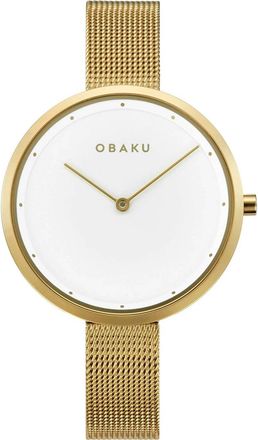 Obaku Womens Classic White Dial Watch