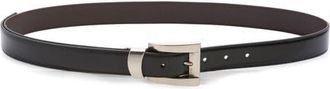 Versace Leather Belt in Black-Palladium 82 at Nordstrom, Size 100