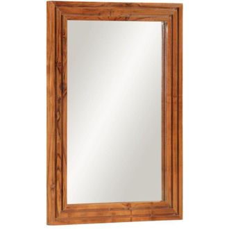 vidaXL Bathroom Mirror 50x70 cm Solid Wood Acacia and Glass vidaXL