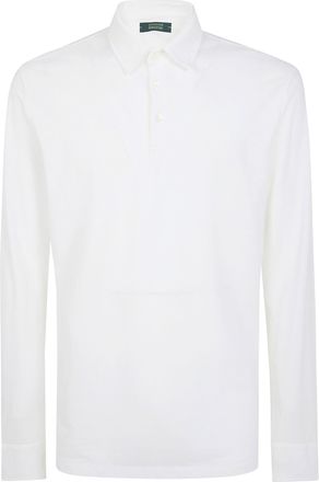 Zanone Polo Maniche Lunghe Optical White