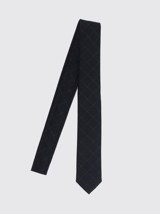 Thom Browne Check Pattern Wool and Cotton Blend Tie