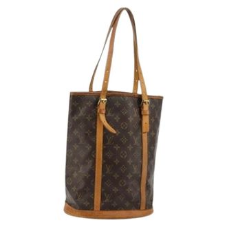 Louis Vuitton Pre-owned Bucket Bags, female, Brown, Size: ONE SIZE Pre-owned Monogram Canvas Bucket Bag