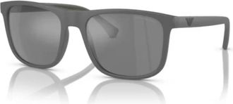 Emporio Armani Stijlvolle Zonnebrillen Collectie - unisex - Zonnebrillen - Grijs - 56 MM - Accessoires