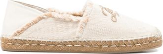 Jimmy Choo London Embroidery Fringed Espadrilles